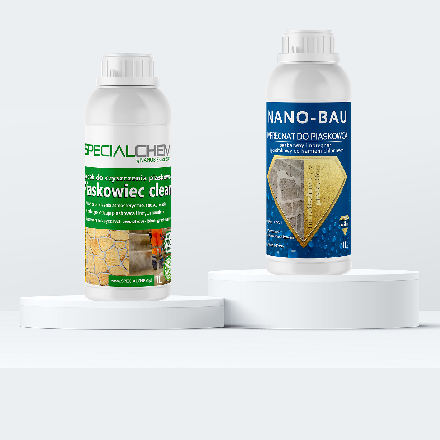 SPECIALCHEM PIASKOWIEC CLEAN + NANO-BAU PIASKOWIEC — zestaw